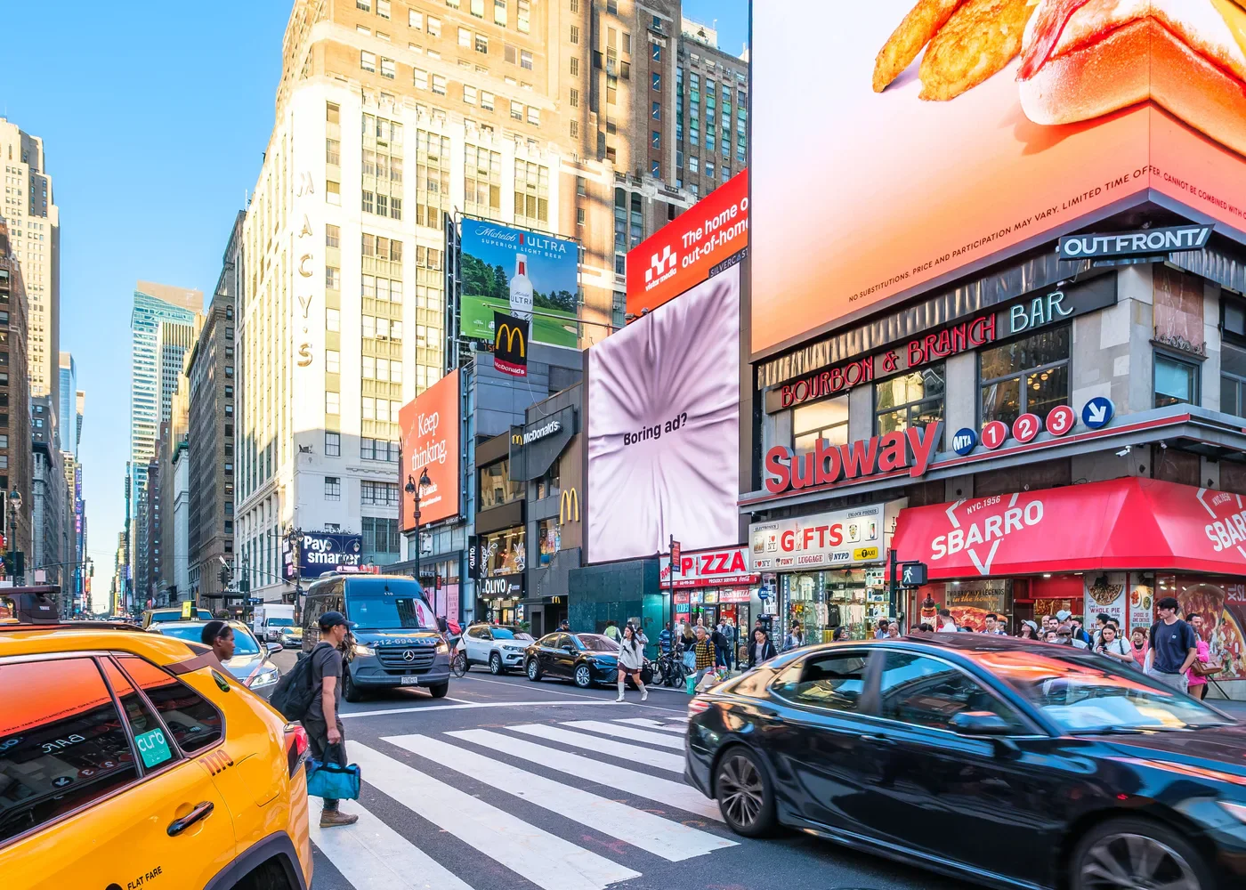 An outdoor placement from the Vistar Media campaign